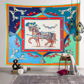 Steed Vintage Patterned Decor Hanging Rugs Wall Art Tapestries for Bedroom Living Room Hall Dorm 21