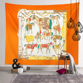 Steed Vintage Patterned Decor Hanging Rugs Wall Art Tapestries for Bedroom Living Room Hall Dorm 24