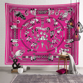 Steed Vintage Patterned Decor Hanging Rugs Wall Art Tapestries for Bedroom Living Room Hall Dorm 26