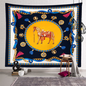 Steed Vintage Patterned Decor Hanging Rugs Wall Art Tapestries for Bedroom Living Room Hall Dorm 27