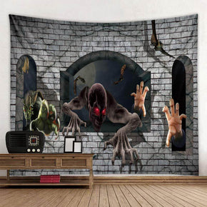 08 Halloween Series Pattern Sofa Background Wall Decoration Tapestry for Bedroom Living Room Hall