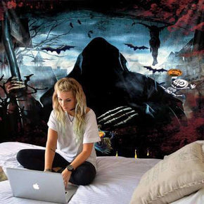11 Halloween Series Pattern Sofa Background Wall Decoration Tapestry for Bedroom Living Room Hall