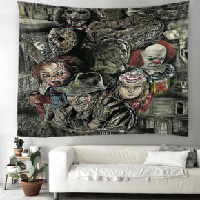 17 Halloween Series Pattern Sofa Background Wall Decoration Tapestry for Bedroom Living Room Hall