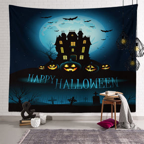 Scary Halloween Pattern Sofa Background Wall Decoration Tapestry for Bedroom Living Room Hall 01