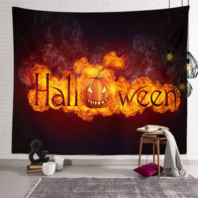 Scary Halloween Pattern Sofa Background Wall Decoration Tapestry for Bedroom Living Room Hall 02