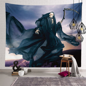 Scary Halloween Pattern Sofa Background Wall Decoration Tapestry for Bedroom Living Room Hall 03