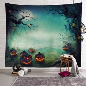 Scary Halloween Pattern Sofa Background Wall Decoration Tapestry for Bedroom Living Room Hall 05