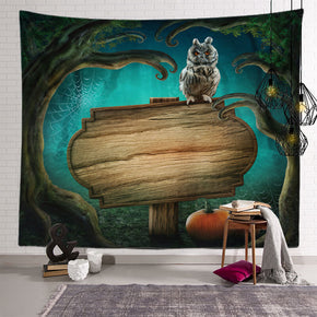 Scary Halloween Pattern Sofa Background Wall Decoration Tapestry for Bedroom Living Room Hall 06