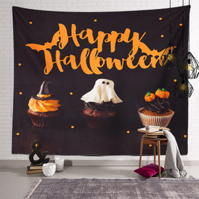 Scary Halloween Pattern Sofa Background Wall Decoration Tapestry for Bedroom Living Room Hall 09