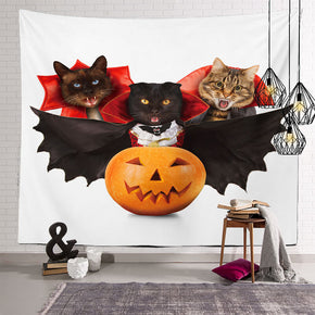 Scary Halloween Pattern Sofa Background Wall Decoration Tapestry for Bedroom Living Room Hall 13