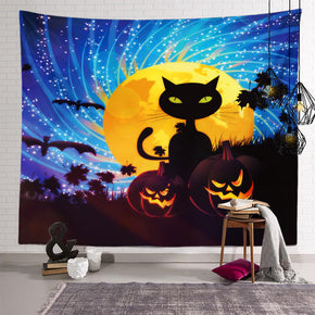 Scary Halloween Pattern Sofa Background Wall Decoration Tapestry for Bedroom Living Room Hall 16