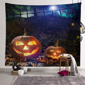 Scary Halloween Pattern Sofa Background Wall Decoration Tapestry for Bedroom Living Room Hall 23