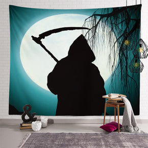 Scary Halloween Pattern Sofa Background Wall Decoration Tapestry for Bedroom Living Room Hall 24