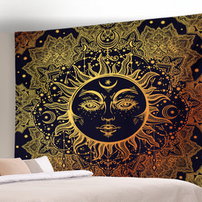 Moon Sun Pattern Sofa Background Wall Decoration Tapestry for Bedroom Living Room Hall 08