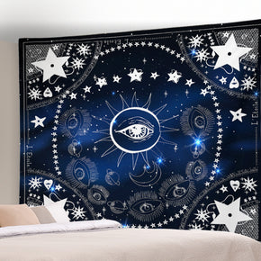 Moon Sun Pattern Sofa Background Wall Decoration Tapestry for Bedroom Living Room Hall 21