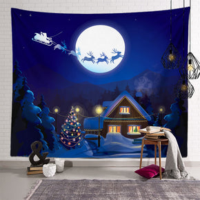 05 Christmas Decor Tapestries Holiday Background Wall for Bedroom Living Room Dorm Room