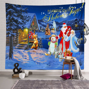 14 Christmas Decor Tapestries Holiday Background Wall for Bedroom Living Room Dorm Room