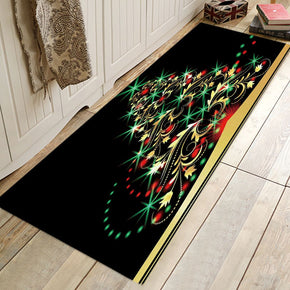 Dreamy Christmas Tree Pattern Christmas Entryway Doormat Runners Rugs Kitchen Bathroom Anti-skip Mats