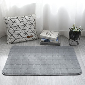 Coral Fleece Carpets Modern Solid Colour Light Grey Anti-slip mats for Living Room Bedroom Entrance Bedside