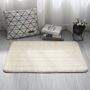 Solid Colour Coral Fleece Carpets Modern Anti-slip mats for Entrance Bedside Dining Room Bedroom