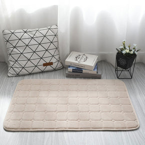 Coral Fleece Carpets Modern Anti-slip mats Solid Colour for Entrance Bedside Dining Room Bedroom