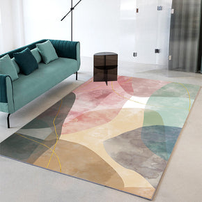 Multi-colours Geometric Print Carpet Simple and comfortable Rugs for Bedroom Living Room