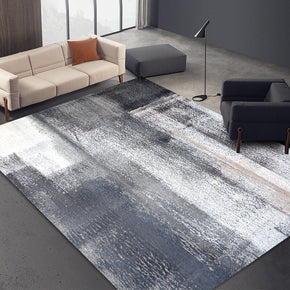 Abstract Gradient Grey Area Rugs for Bedroom Living Room Hall
