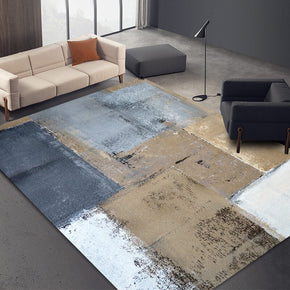 Brown Abstract Gradient Area Rugs for Bedroom Living Room Hall