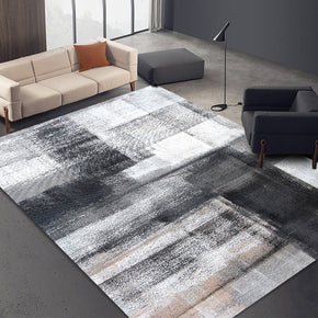 Abstract Gradient Black Area Rugs for Bedroom Living Room Hall