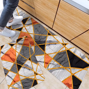 Modern Patterned Geometric Entryway Doormat Runners Rugs Kitchen Bathroom Anti-skip Mats