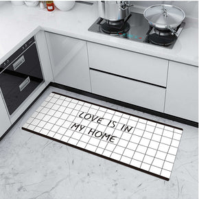 Love is in my home  Letters Modern Patterned Geometric Entryway Doormat Runners Rugs Kitchen Bathroom Anti-skip Mats