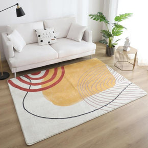 Simple Patterned Imitation Cashmere Shaggy Soft Rugs For Living Room Bedroom Bedside Carpet