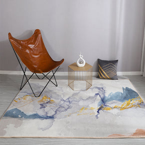 Abstract Splash Ink Pattern Faux Cashmere Shaggy Comfy Modern Rugs For Living Room Bedroom Bedside Carpet
