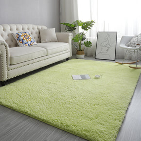 Beautiful Light Green Simple Modern Plain Comfy Lambswool Comfy Plush Rugs For Living Room Bedroom Bedside Carpet