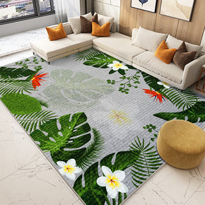 Modern Leaves Shaggy Simplicity Patterned Soft Rugs For Living Room Bedroom Bedside Carpet