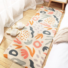 Abstract Character Pattern Shaggy Soft Girls Boys Bedroom Kids Room Bedside Carpet Rugs Runners