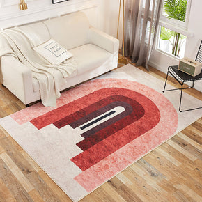 Pink Red Striped Soft Simplicity Patterned Rugs Area Rugs For Living Room Bedroom Kids room