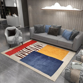 Simple and Bright Faux Cashmere Area Rug Soft Carpets For Bedroom Hall Living Room Office