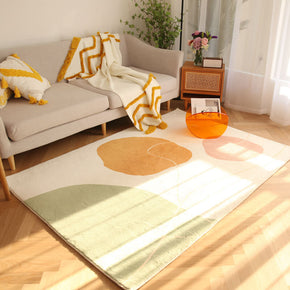 Multicolor Imitation Cashmere Simple and Fresh Style Rugs Printed Carpets For Living Room Bedroom Bedside