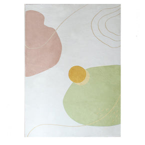 Simple Style Multicolor Imitation Cashmere Rugs Printed Carpets For Living Room Bedroom Bedside