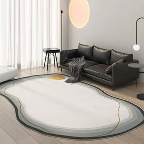 Simple and Creative Irregular Shape Faux Cashmere Shaggy Comfy Area Rugs For Living Room Bedroom Bedside Carpet 01