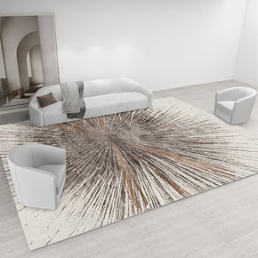 Simple Lines Pattern Faux Cashmere Shaggy Area Rug Soft Carpets For Bedroom Hall Living Room Office