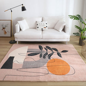 Pink Country Style Carpets for Living Room Hall Bedroom Office