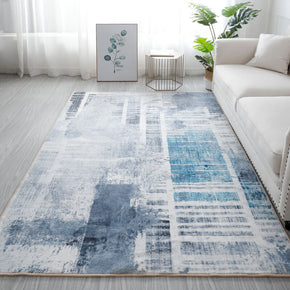 Abstract Blue Gradient Area Carpets for Living Room Hall Bedroom Office