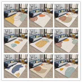 9 Styles Modern and Simple Pattern Faux Cashmere Soft Shaggy Area Rugs For Bedroom Living Room Bedside Office