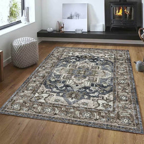 03 Vintage Pattern Faux Cashmere Soft Shaggy Area Rugs For Living Room Bedroom Hall Carpets