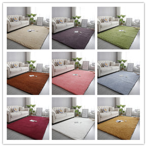 9 Colour Styles Simple Modern Plain Comfy Lambswool Comfy Plush Rugs For Living R