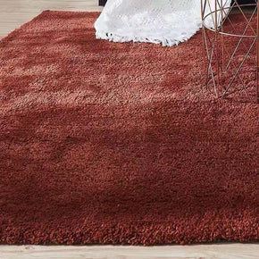 Reddish Brown Plain Quality Soft Cotton Rug Carpet For Living Room Bedroom Kids Room Hall Area