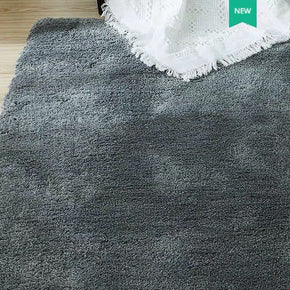Dark Green Plain Quality Soft Cotton Rug Carpet For Living Room Bedroom Kids Room Hall Area