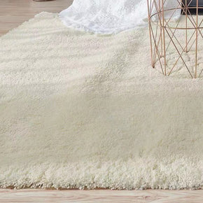 Creamy-White Plain Quality Soft Cotton Rug Carpet For Living Room Bedroom Kids Room Hall Area